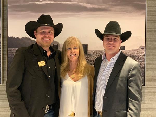 Hired Hand customers Chase Vasut, Rockin AF Ranch & TLCA; Ann Gravett, G&G Longhorns; Bear Davdison, G&G Longhorns and Eastwind StockCo. Hired Hand customers Chase Vasut, Rockin AF Ranch & TLCA; Ann Gravett, G&G Longhorns; Bear Davdison, G&G Longhorns and Eastwind StockCo.