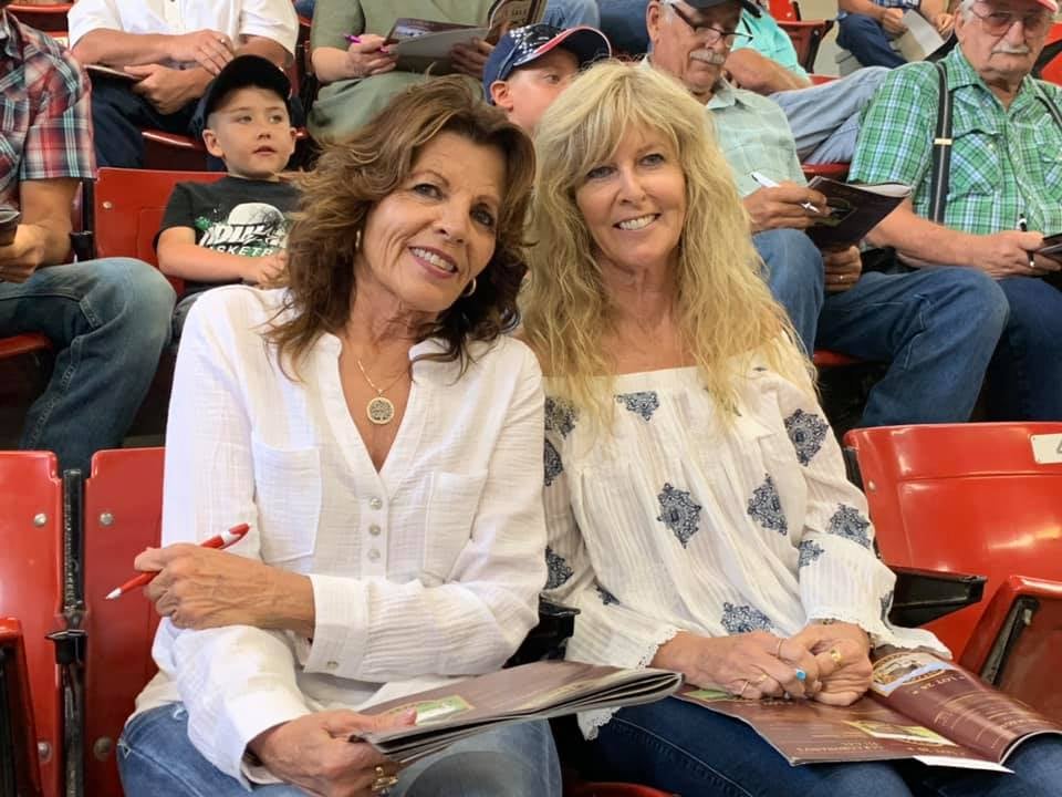 Hired Hand customers and Sale Hosts Ann Gravett, G&G Longhorns and Debbie Bowman, End of Trail Ranch.