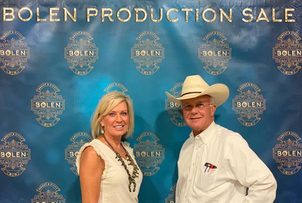 Bolen Production Sale Office Staff Sale Management and Auctioneer Lori and Bruce McCarty. Bolen Production Sale Office Staff Sale Management and Auctioneer Lori and Bruce McCarty.