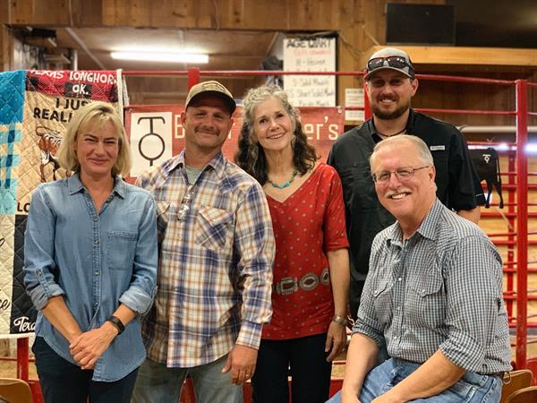 Butler Breeder&#39;s Online Futurity Committee Helen Cloakey, Wynful Acres; James Turner, Kim Richey, Jason Christa and Louis Christa