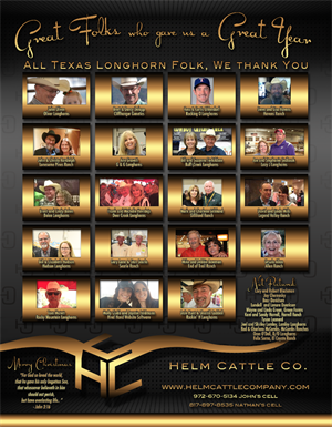 Helm Cattle Co. Thank You ad Helm Cattle Co. Thank You ad