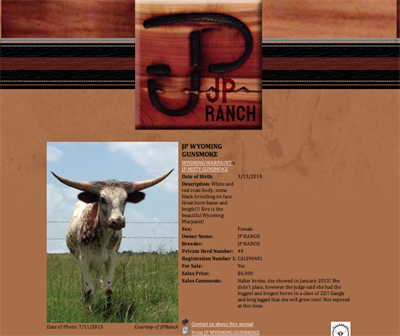 JP Ranch Animal