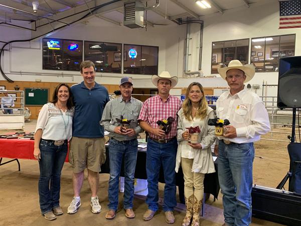 Marlene Reynolds with 2019 Futurity Judges. Marlene Reynolds with 2019 Futurity Judges.