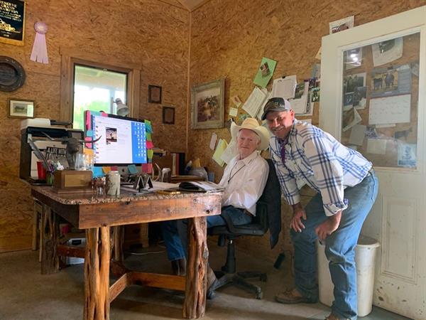 Sale hosts and Hired Hand customer, John Marshall and Bubba Boiler
