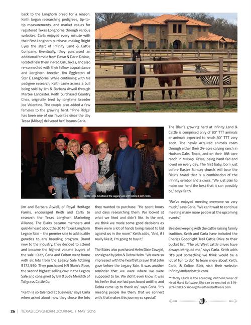 Texas Longhorn Journal page Texas Longhorn Journal page